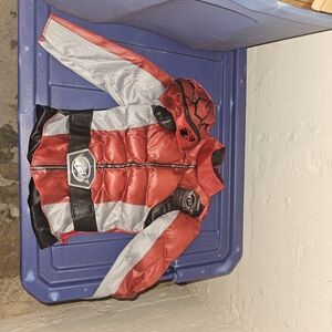 Kids Red and Gray Power Ranger Costume